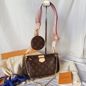 NWT🍓🎀LouisVuitton 💖women's Pink Multi Bag